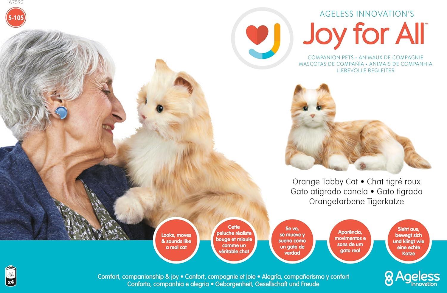 JOY FOR ALL Gerçekçi Etkileşimli Turuncu Tekir Kedi