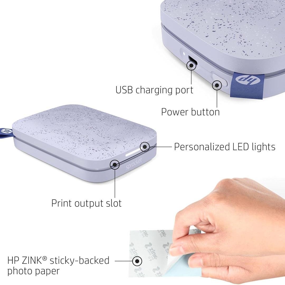 HP Sprocket Anında Akıllı Telefon Fotoğraf Yazıcısı
