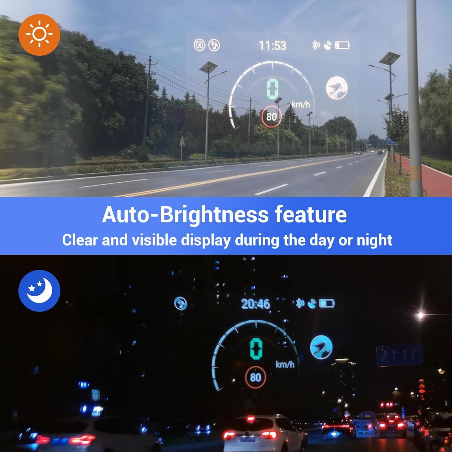 Motoeye E6+ Motosiklet Kaskı Ekranı (HUD) ve Geri Görüş Kamerası
