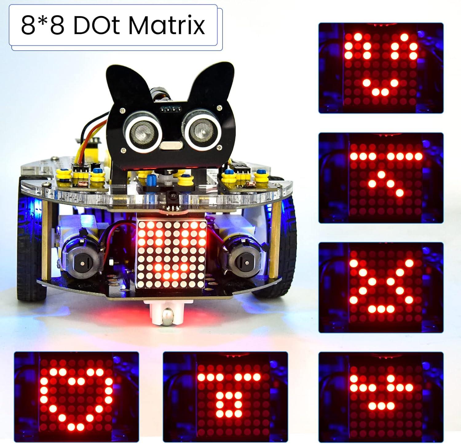 Keyestudio Beetlebot Arduino STEM 3'ü 1 Arada Çizgi İzleyen Robot Araba Kiti