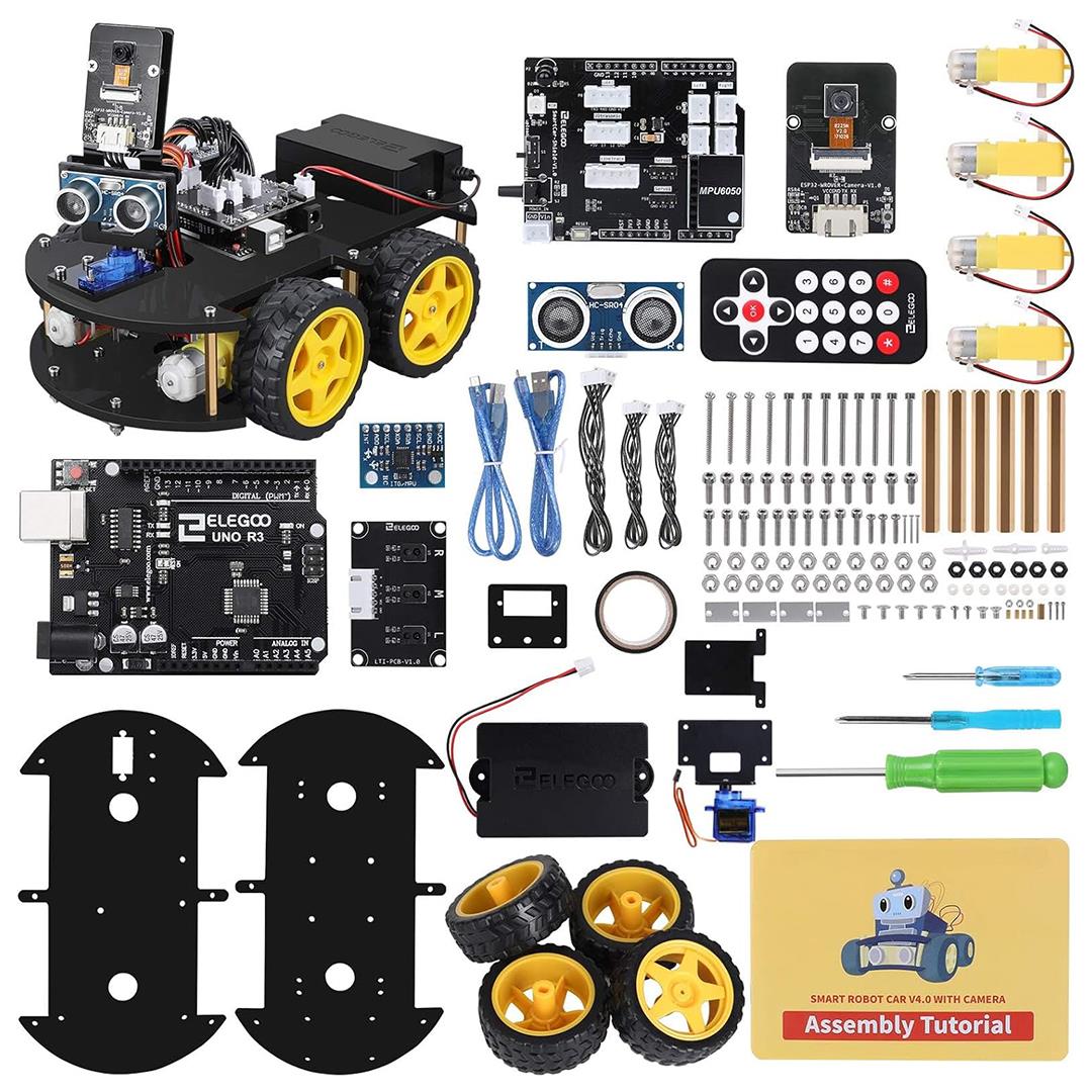 ELEGOO UNO R3 Akıllı Robot Araba Kiti V4