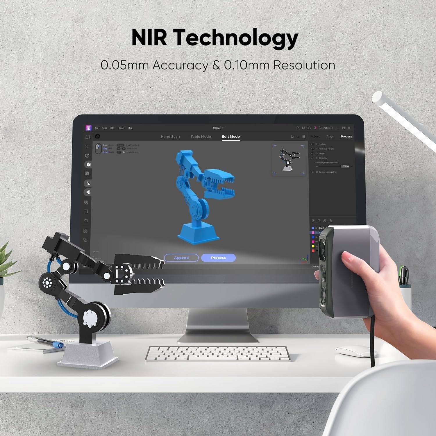 3DMakerPro Moose Lite 3D Tarayıcı (Standart)