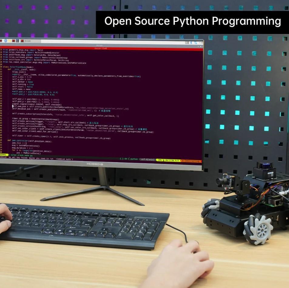 Hiwonder MentorPi M1 Mecanum Tekerlekli Rapsberry Pi5 AI Kameralı Robot Araba ROS2 ve Otonom Sürüş - RPi 5 Dahil Değil