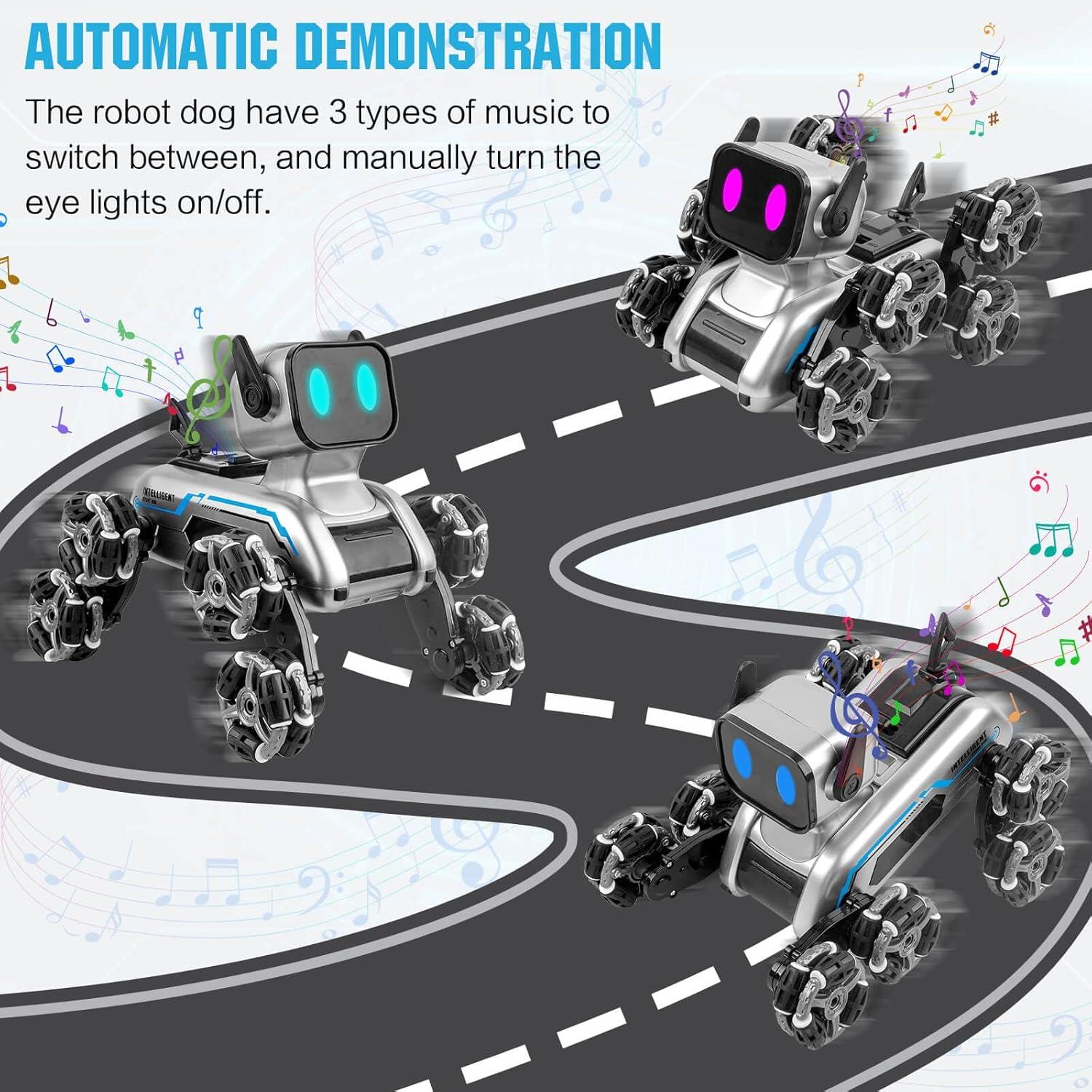 Stunt Robot Köpek Uzaktan Kumandalı ve El Kontrolü