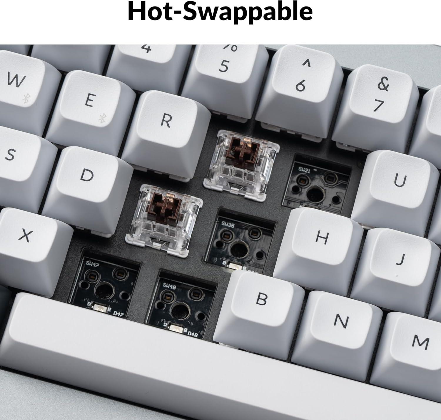 Keychron Q2 Pro QMK/VIA RGB Kablosuz Özel Mekanik Klavye Gri