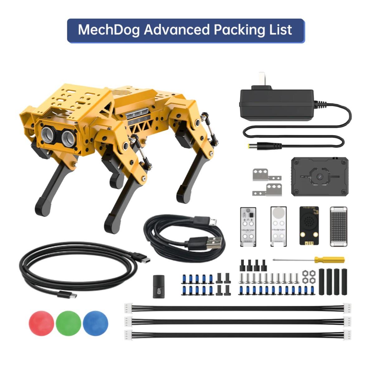 MechDog Hiwonder Açık Kaynaklı AI Robot Köpek ESP32 Kontrol Cihazı - Gelişmiş Kit