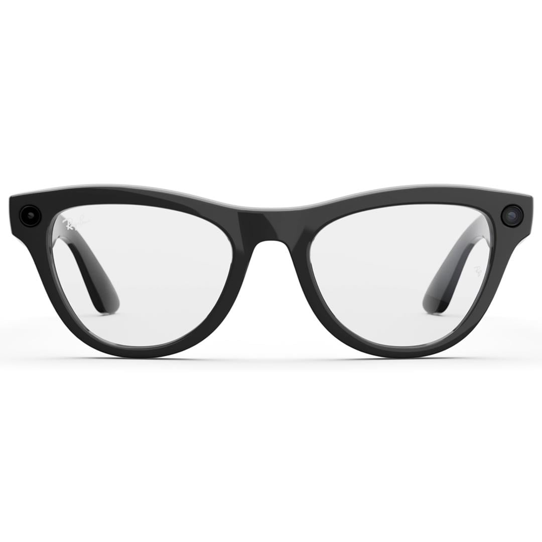 Ray-Ban Meta Skyler Kameralı Yapay Zekalı Akıllı Gözlük Shiny Shiny Black Clear 52 Beden