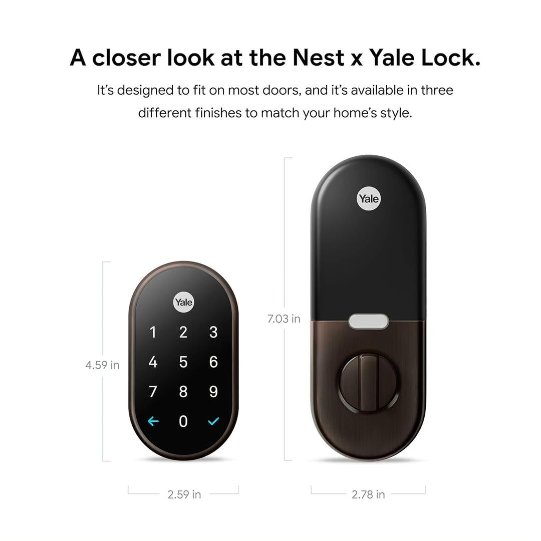 Google Nest x Yale Akıllı Kapı Kilidi