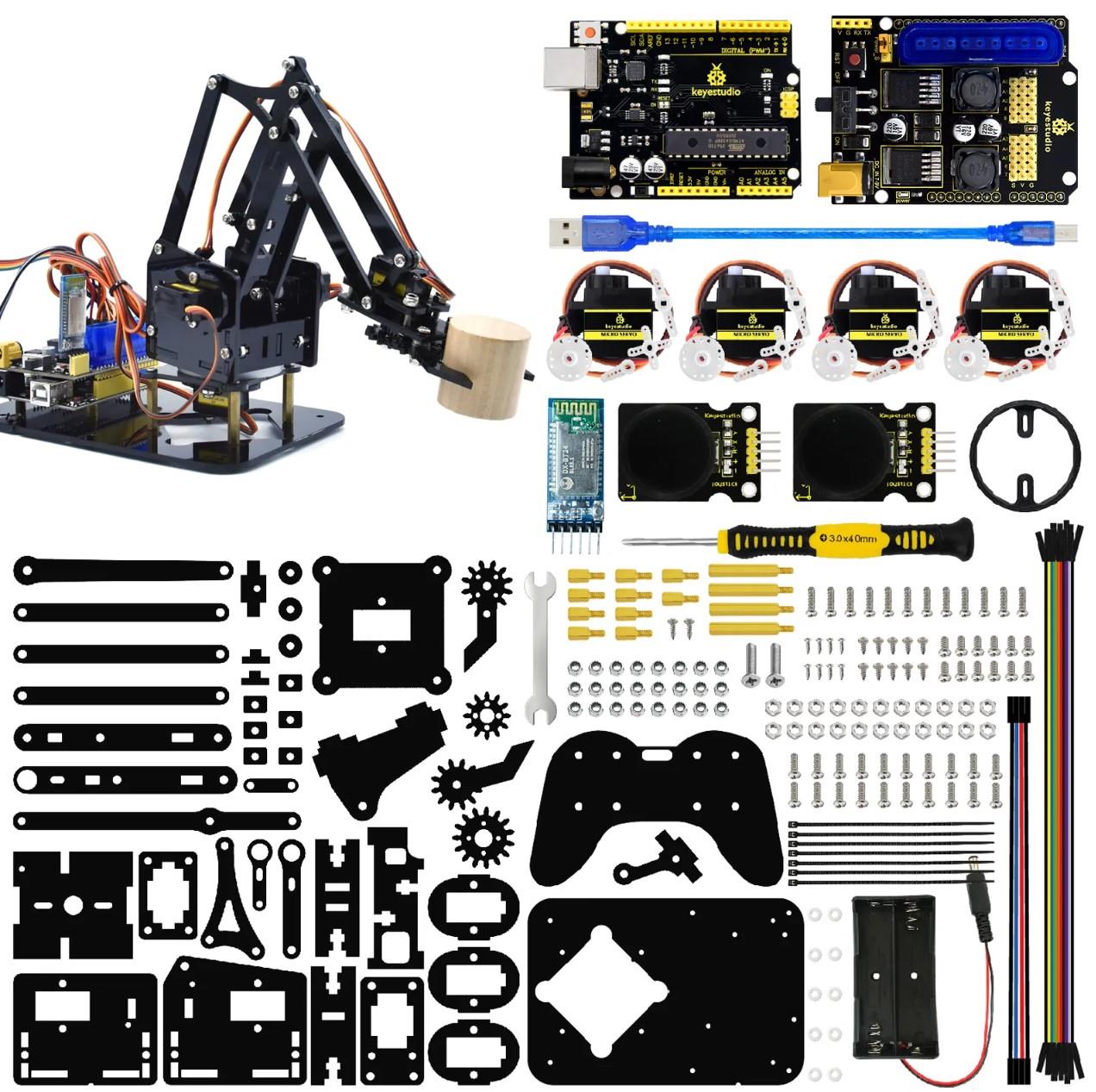 Keyestudio 4DOF Arduino DIY Robot Kol Kiti