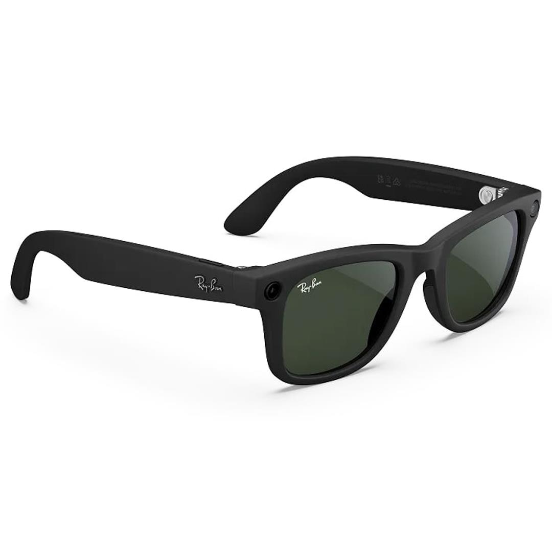 Ray-Ban Meta Skyler Kameralı Yapay Zekalı Akıllı Gözlük Matte Black Clear to Graphite Green Transitions 52 Beden