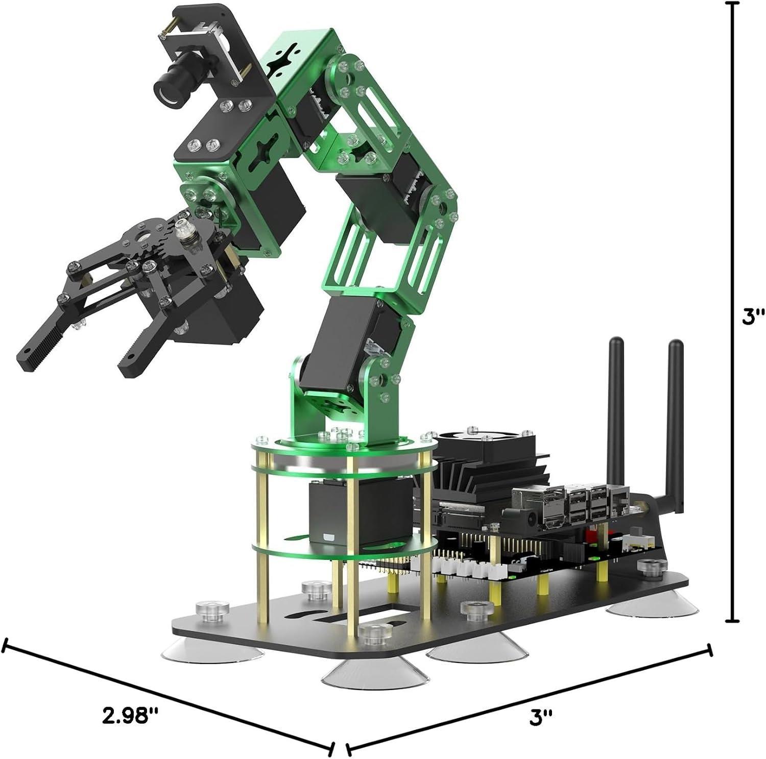 Yahboom DOFBOT Yapay Zeka Görüş ROS Python Açık Kaynak Robotik Kol - Jetson NANO 4GB Dahil Değil