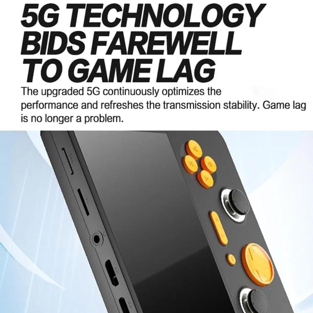 Anbernic E5 Plus Retro El Oyun Konsolu 5 inç 5G WiFi 6000mAh Şarj Edilebilir