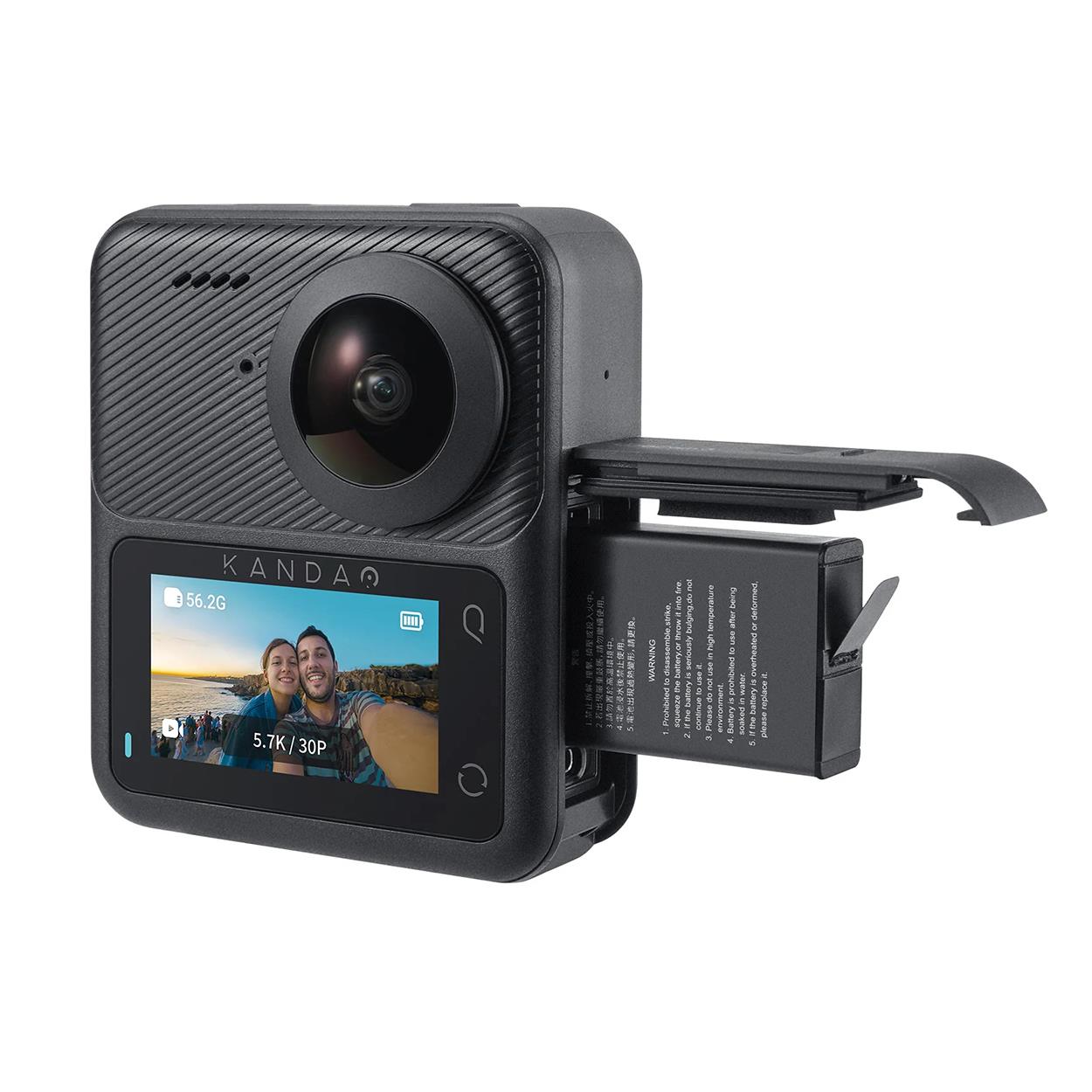 Kandao QooCam 3 5.7K Video 62MP Fotoğraf 360 Aksiyon Kamera 