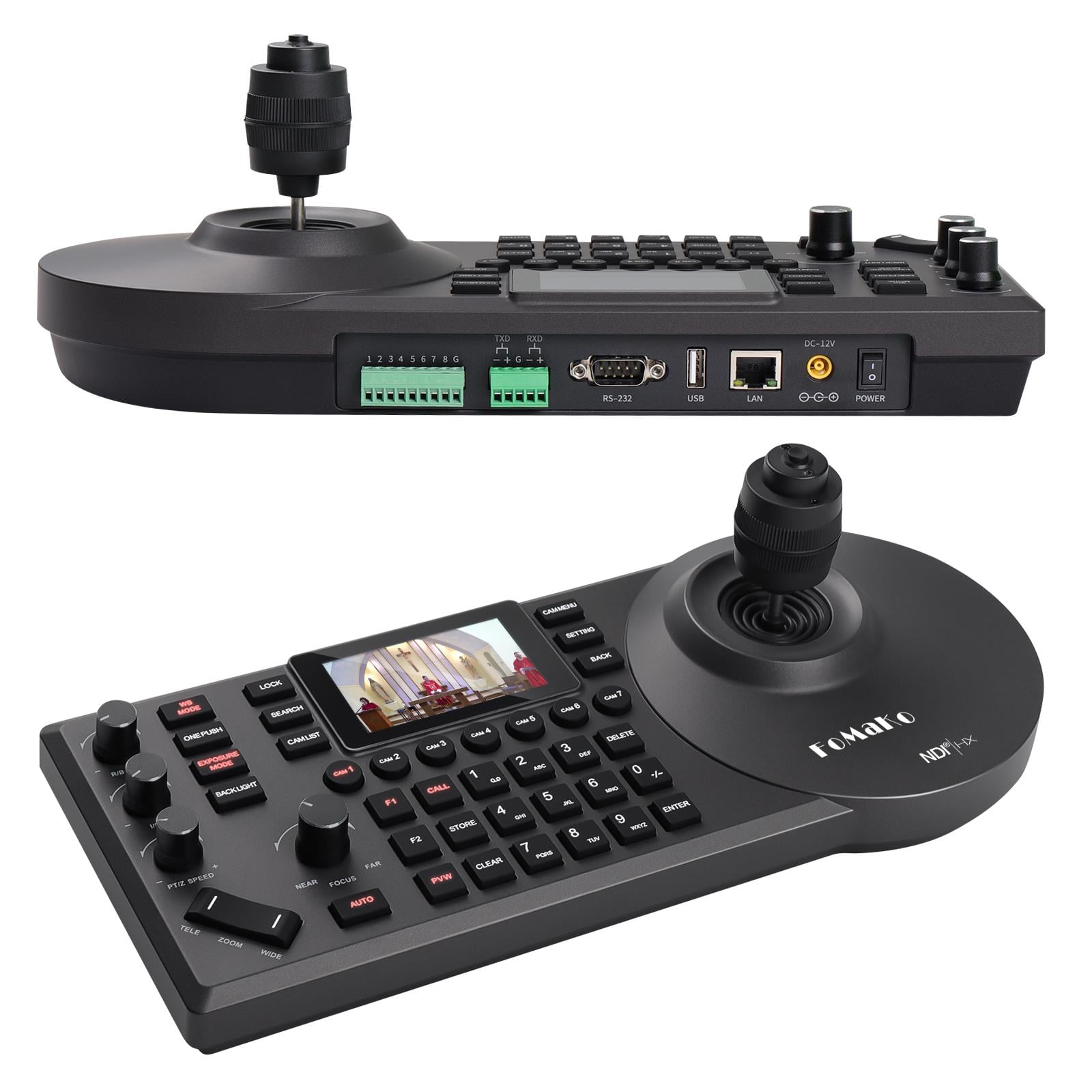 FoMaKo NDI PTZ Kamera Kontrol Klavyesi KC608N