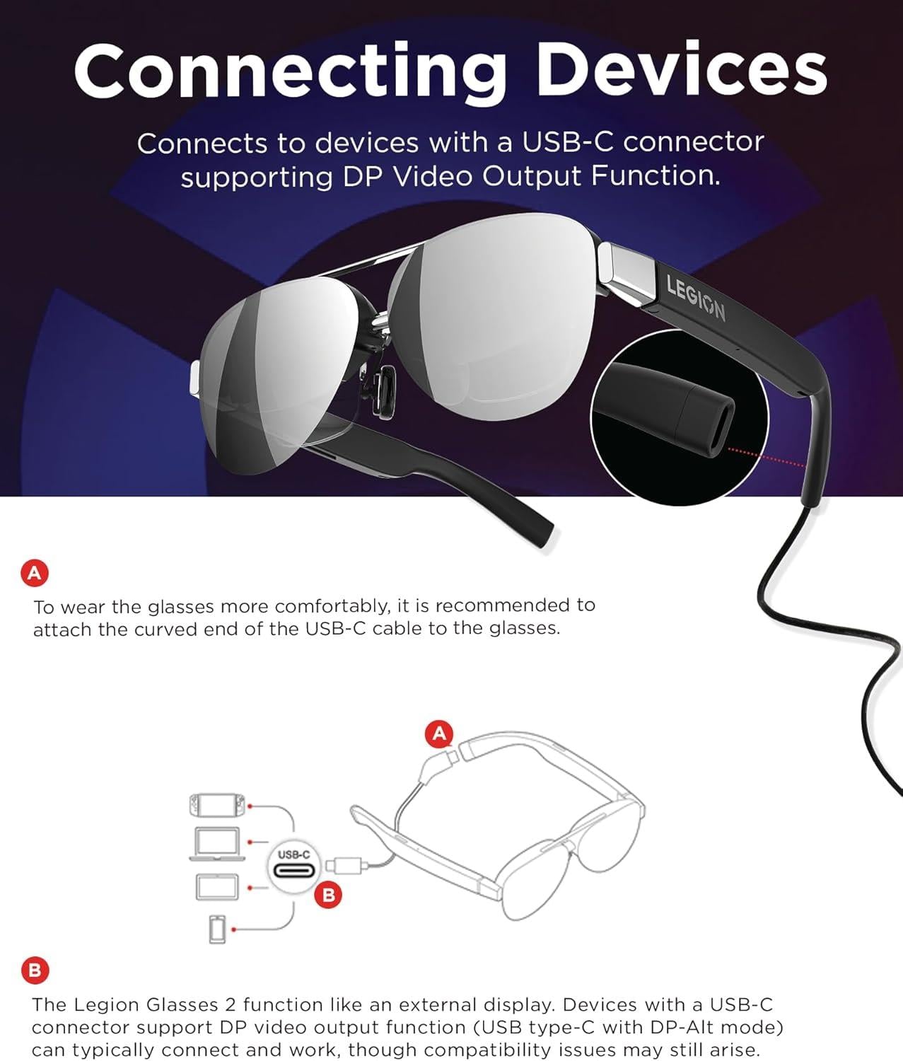 Lenovo Legion Glasses Gen 2 AR Gözlüğü