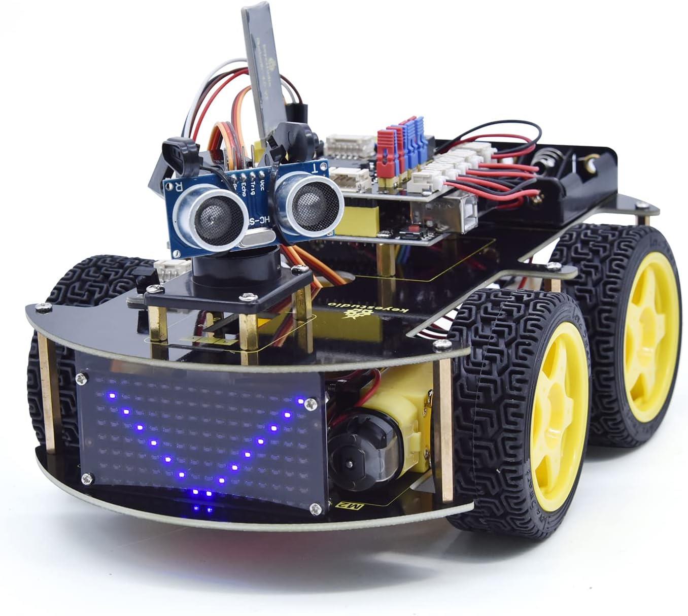 Keyestudio 4WD BT Arduino Programlama DIY STEM Robot Araba Kiti V2.0