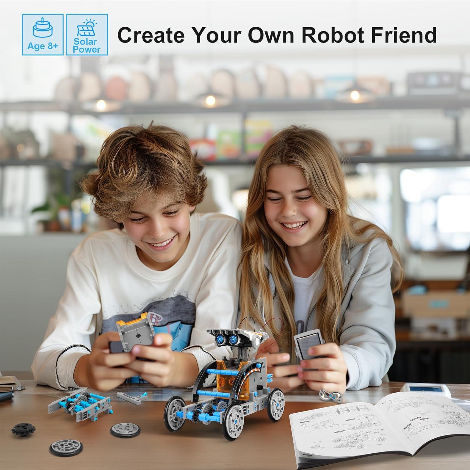 STEM 12'si 1 arada Solar Robot Oyuncak