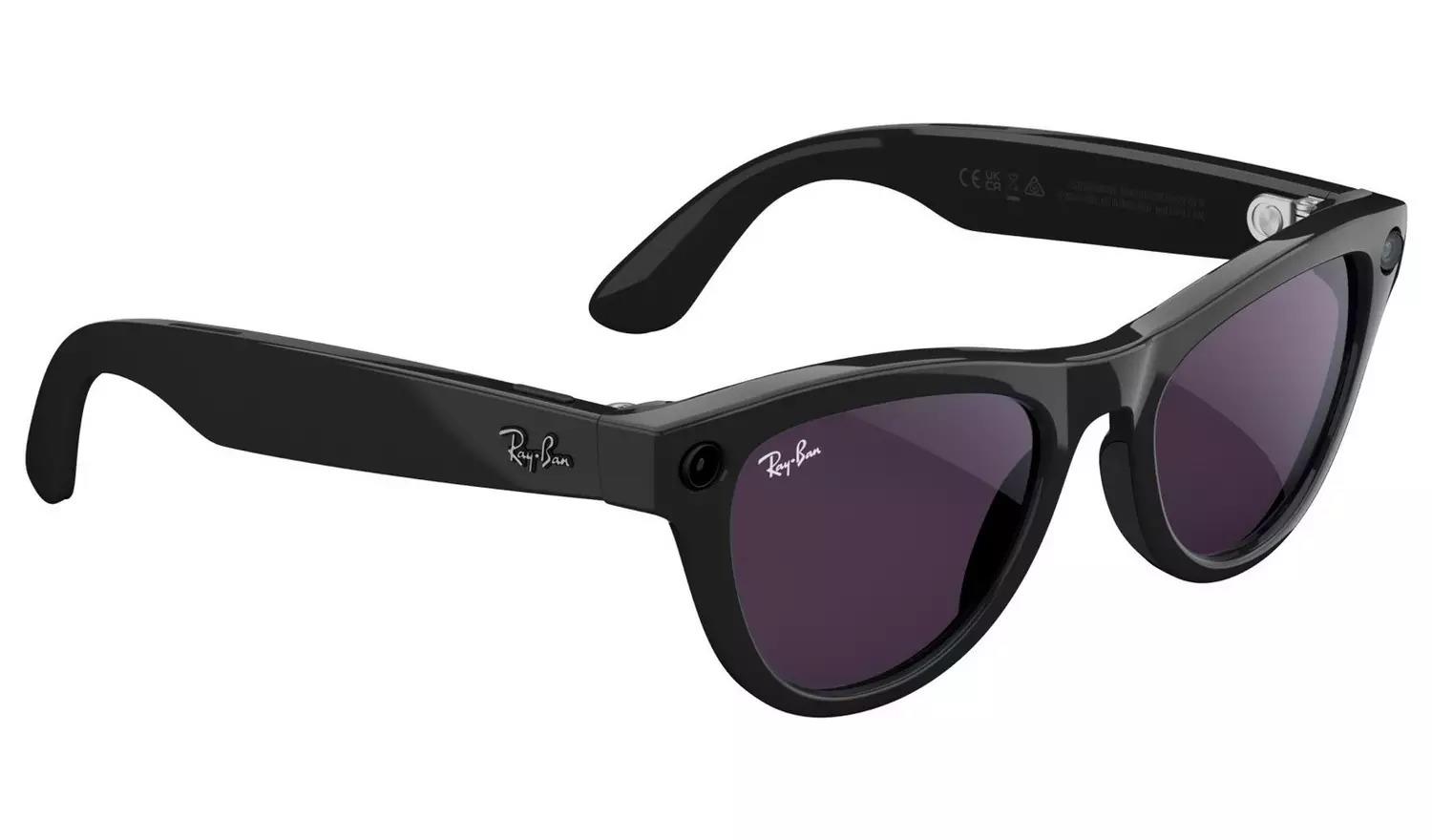 Ray-Ban Meta Skyler Akıllı Gözlük Shiny Black Transitions Amethyst Beden 52