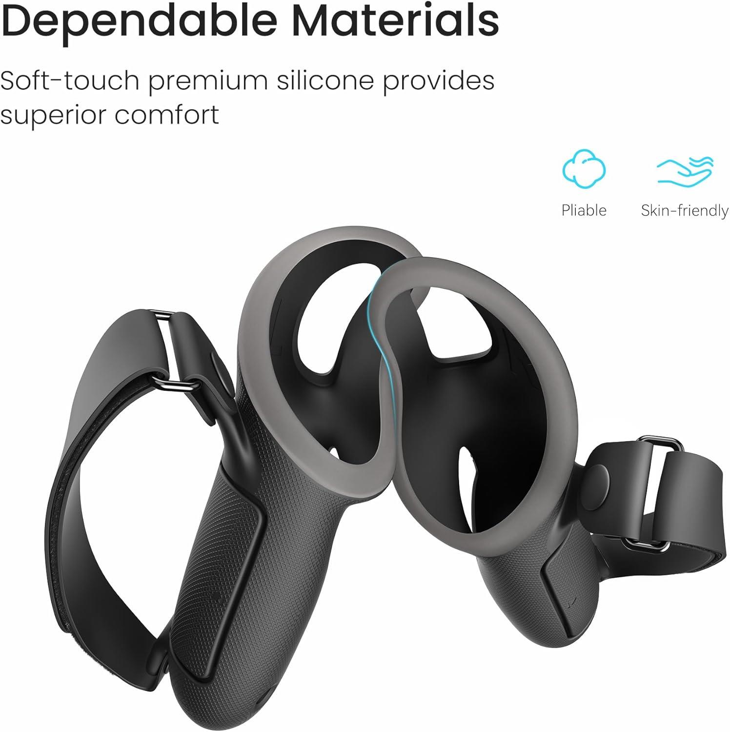KIWI Design Quest 3 Kontrolcüler İçin Silikon Kılıflar