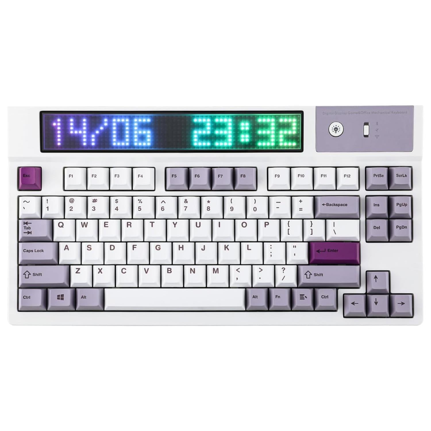 EPOMAKER DynaTab 75X Kablosuz RGB LED Ekranlı Mekanik Klavye