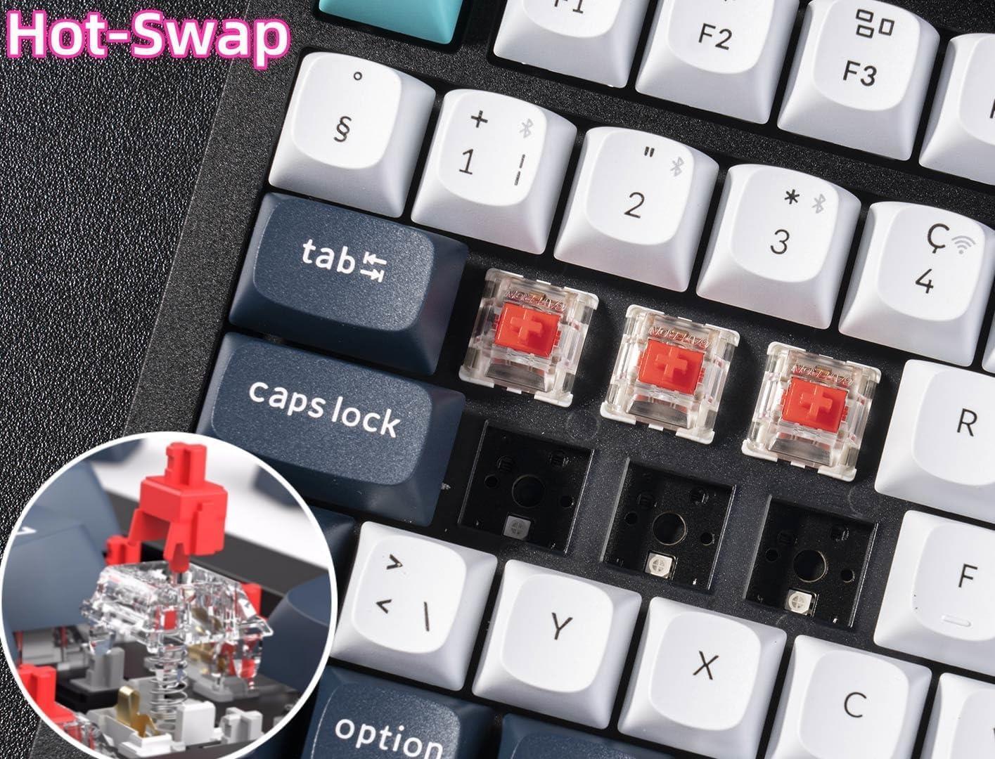 Keychron Q3 Max QMK/VIA Kablosuz Özel Mekanik Klavye