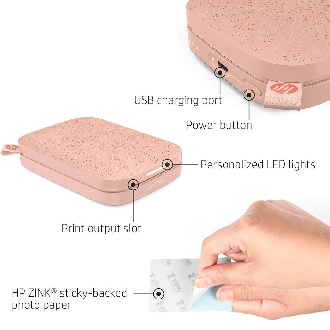 HP Sprocket Anında Akıllı Telefon Fotoğraf Yazıcısı
