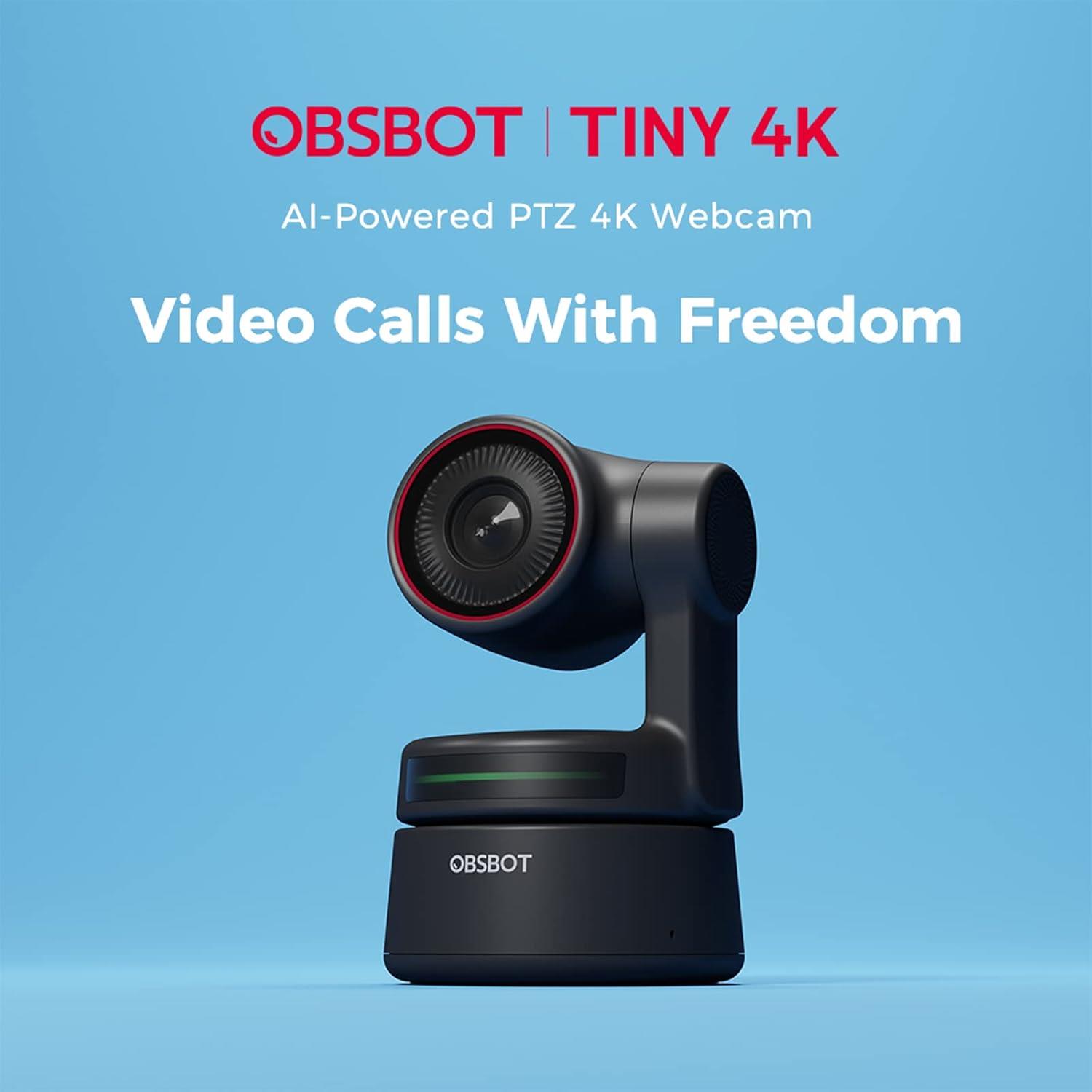 OBSBOT Tiny PTZ 4K Web Kamera