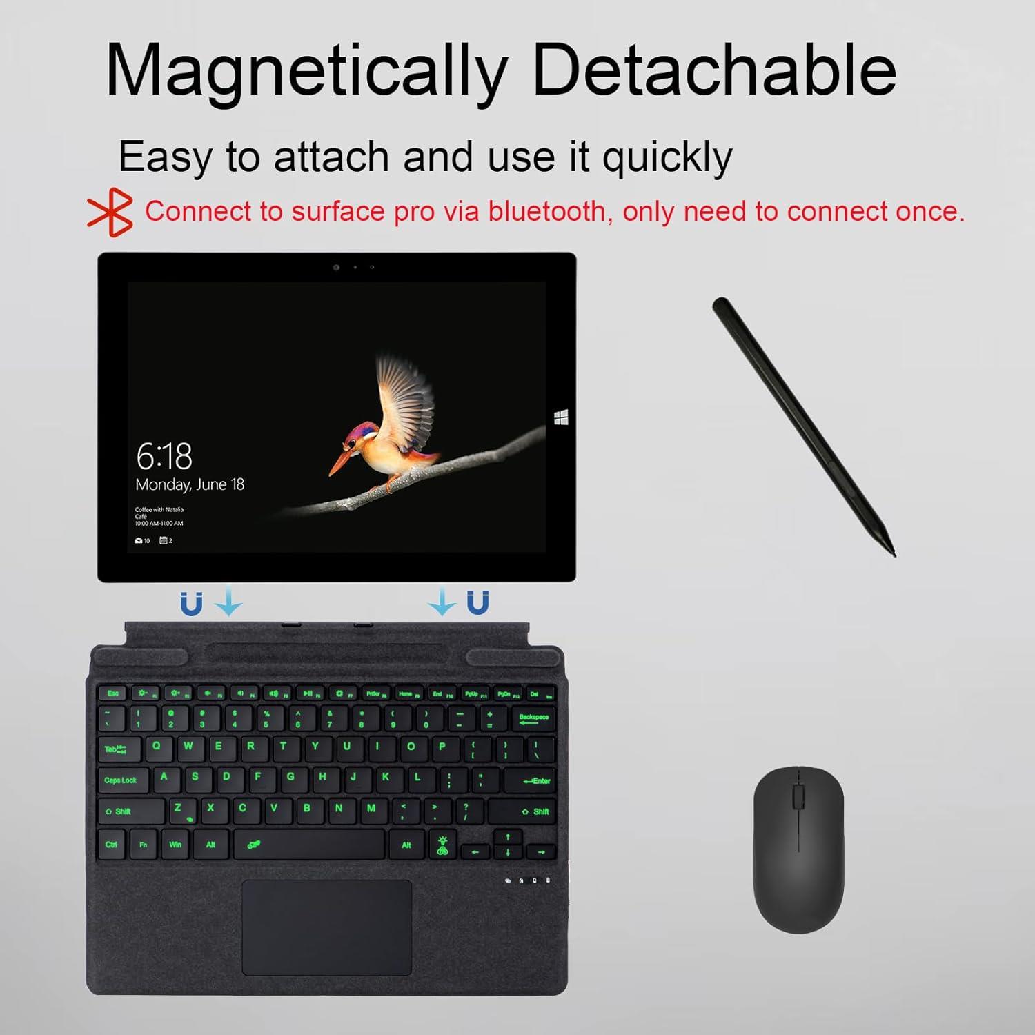 Microsoft Surface Pro 11 10 9 8 X İçin Slim Pen Yuvalı Zoof Signature Klavye