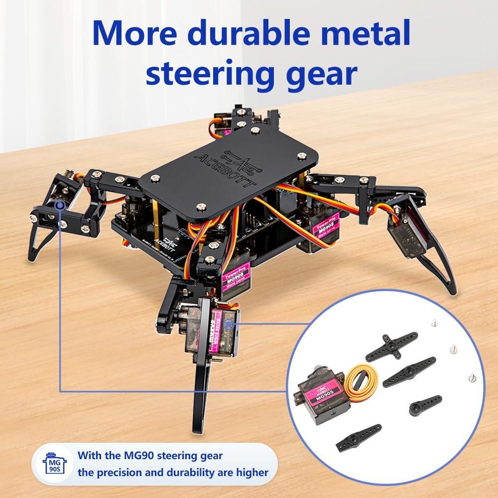 Acebott ESP8266 Arduino Dört Ayaklı Biyonik Örümcek Robot Kiti