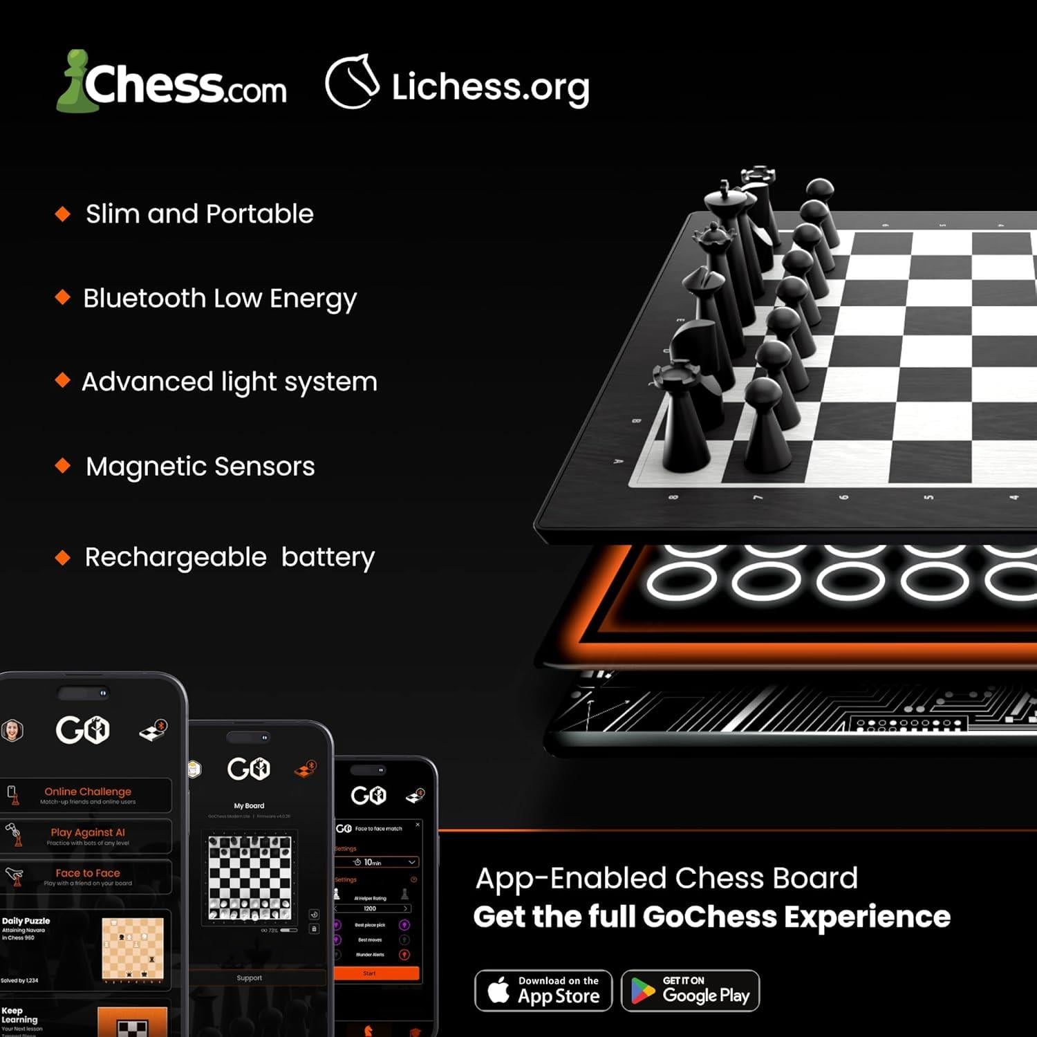 GoChess Mini AI Yapay Zeka Destekli Elektronik Satranç