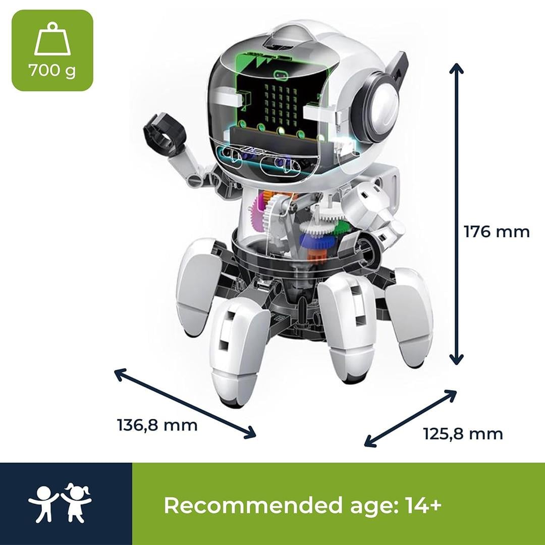 Velleman KSR20 Tobbie 2 Eğitici Kendin Yap Robot Seti micro:bit