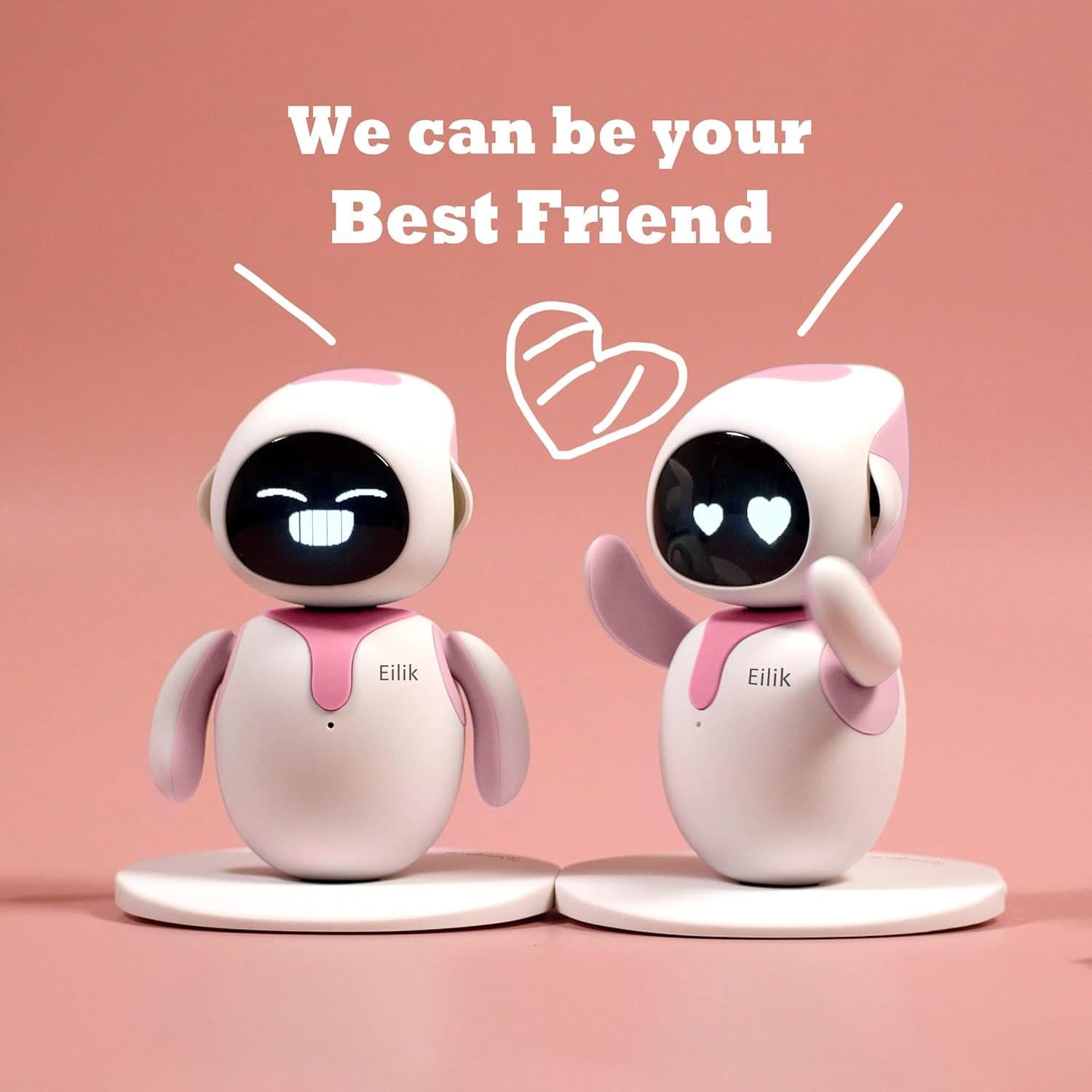 Eilik Etkileşimli Robot Pet Evcil Hayvan - Pembe
