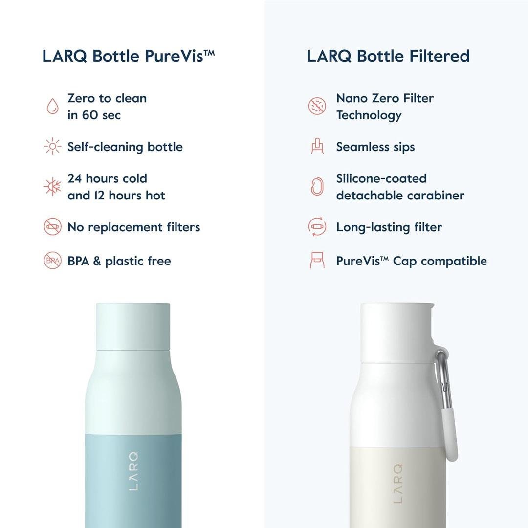 LARQ Bottle PureVis UV Su Arıtıcı Kendini Temizleyen Yalıtımlı Paslanmaz Çelik Su Şişesi