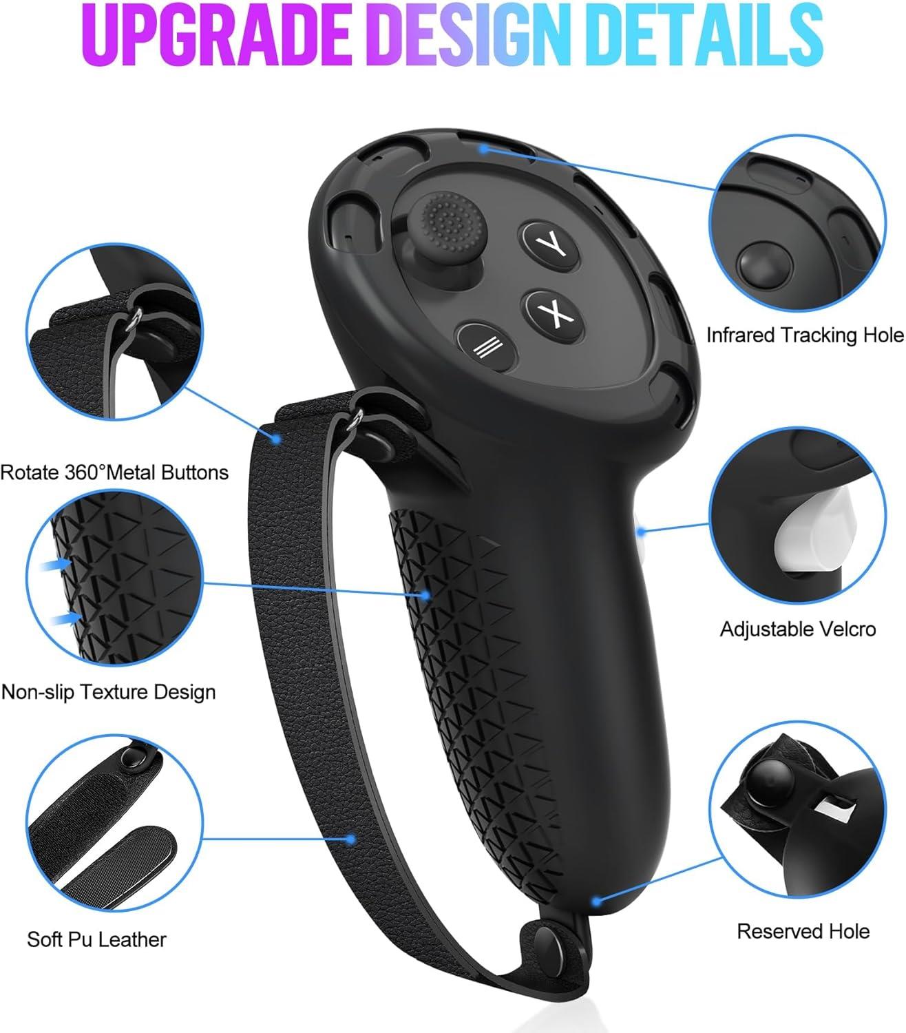 MAKINGTEC Quest 3 ile Uyumlu Silikon Kılıf Seti