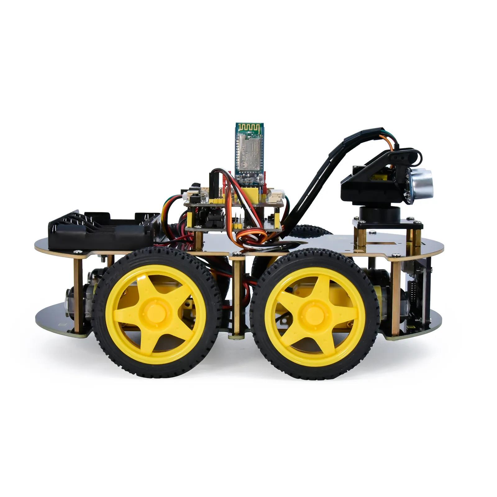 Keyestudio 4WD BT Arduino Programlama DIY STEM Robot Araba Kiti V2.0