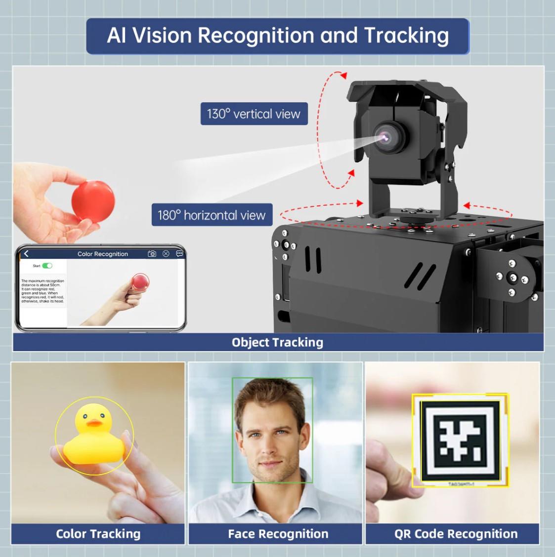 Hiwonder AiNex Raspberry Pi ROS YZ Görüş İnsansı Robot Starter Kit