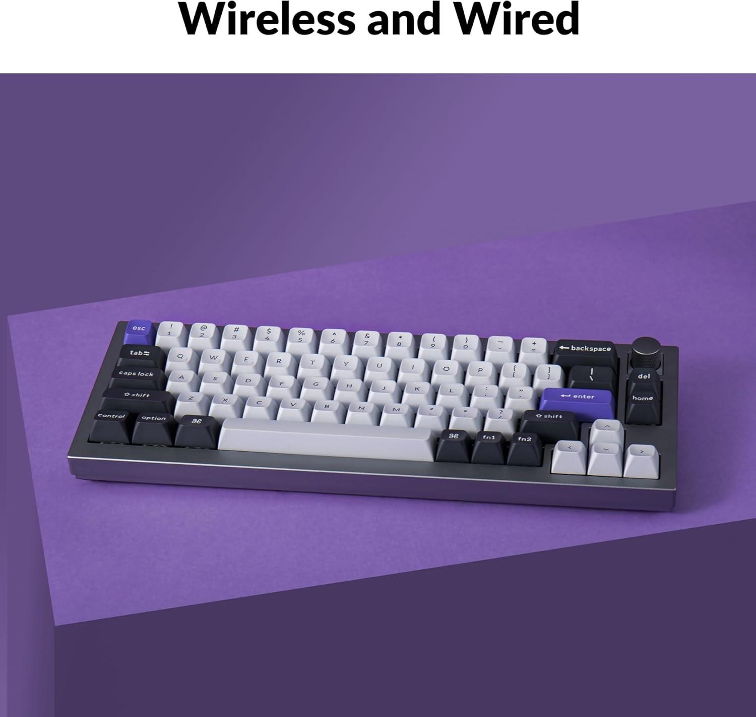 Keychron Q2 Pro QMK/VIA RGB Kablosuz Özel Mekanik Klavye Gri