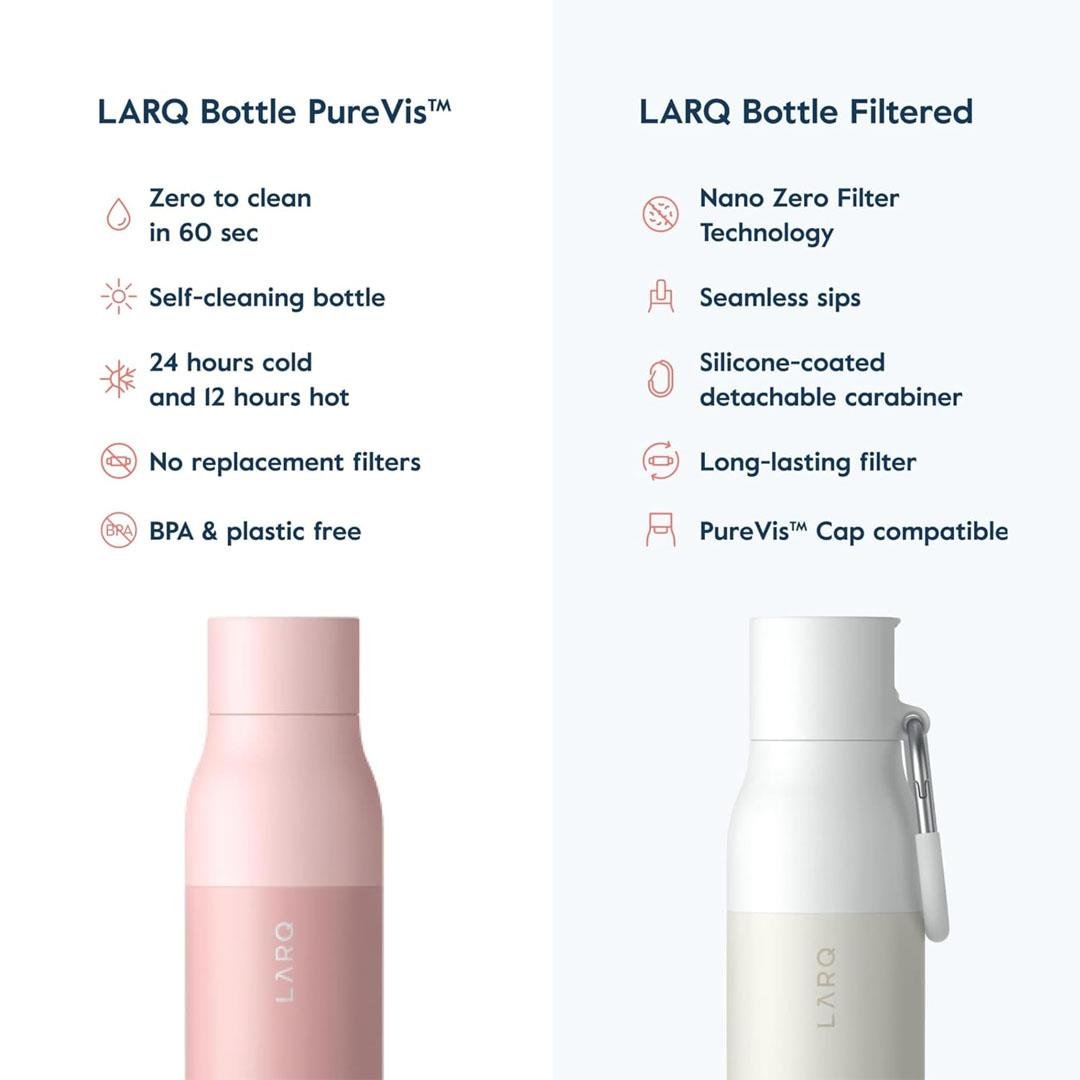 LARQ Bottle PureVis UV Su Arıtıcı Kendini Temizleyen Yalıtımlı Paslanmaz Çelik Su Şişesi