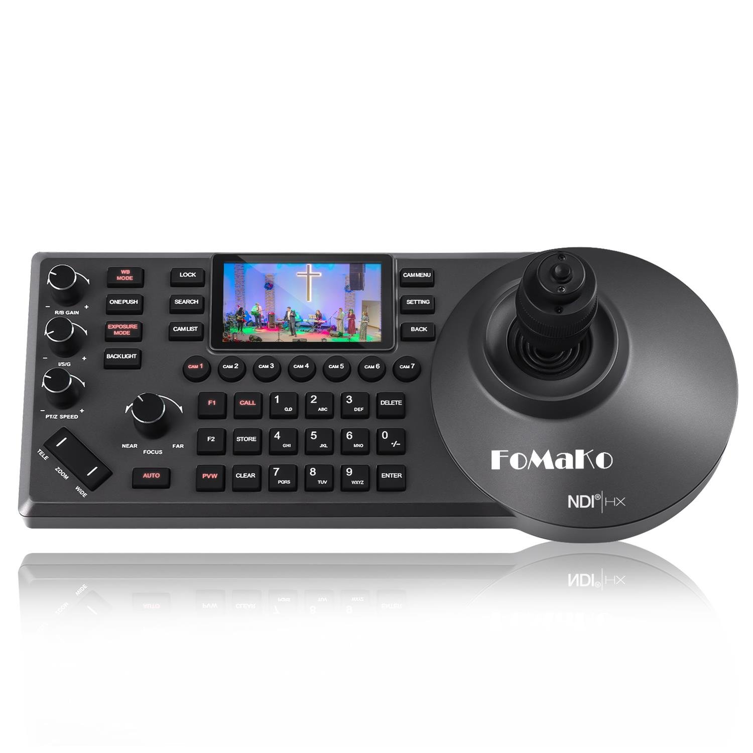 FoMaKo NDI PTZ Kamera Kontrol Klavyesi KC608N