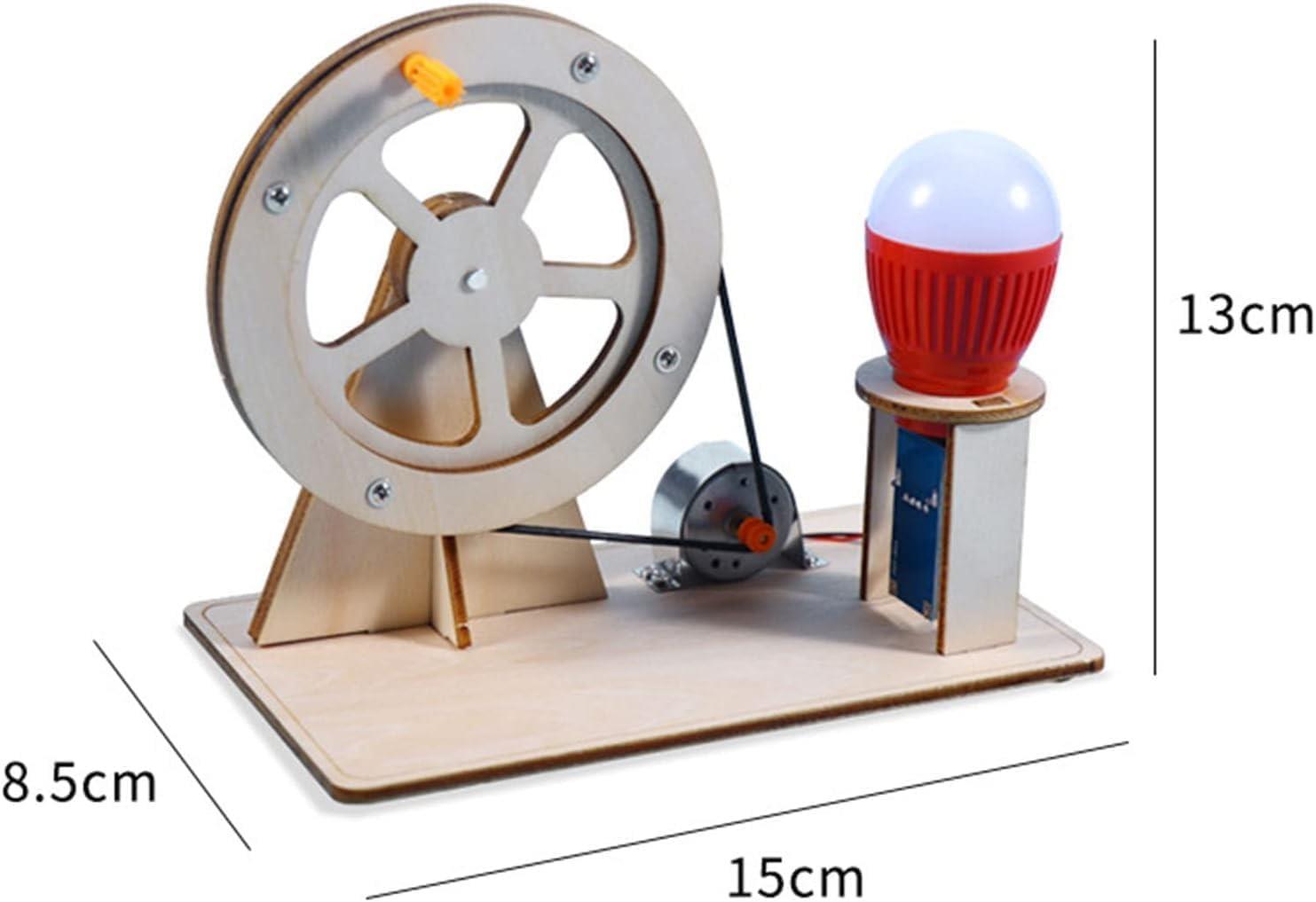 Ahşap Elektrik Jeneratörü DIY Kendin Yap STEM Deney Seti
