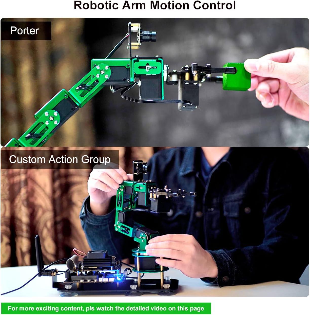 Yahboom DOFBOT Yapay Zeka Görüş ROS Python Açık Kaynak Robotik Kol - Jetson NANO 4GB Dahil Değil