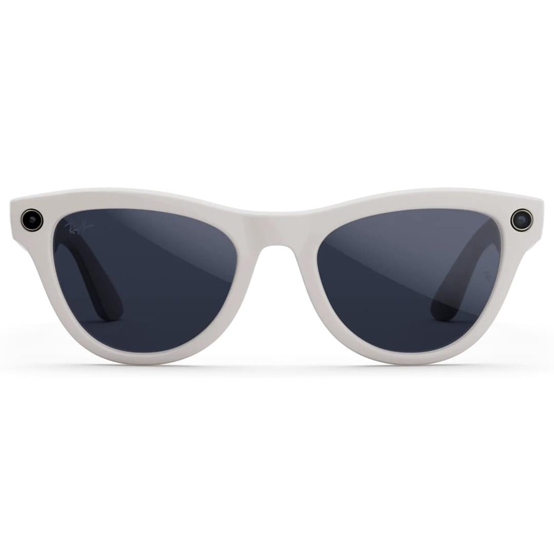 Ray-Ban Meta Skyler Kameralı Yapay Zekalı Akıllı Gözlük Shiny Chalky Gray Clear to Sapphire Transitions 52 Beden