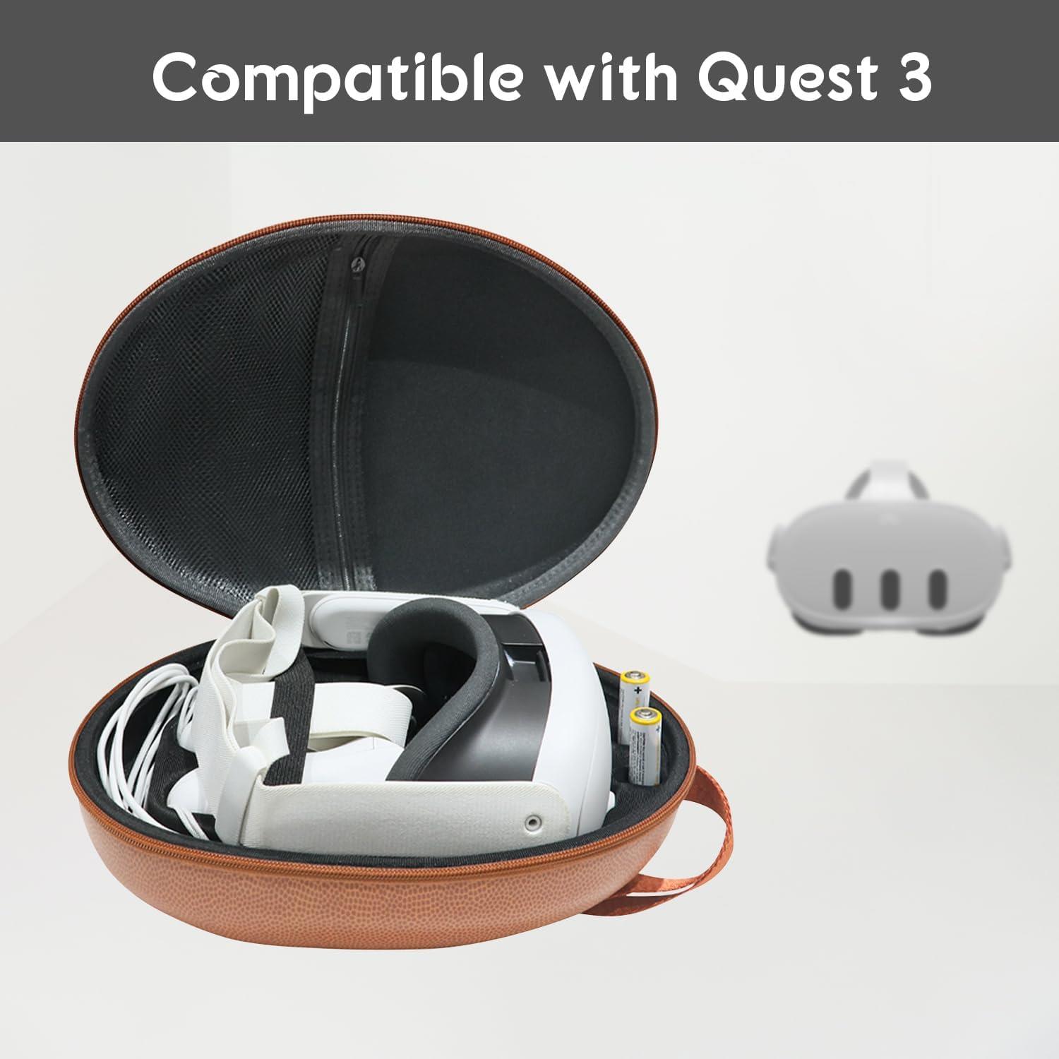 Meta Quest 3 Aksesuarlarıyla Uyumlu Sert Taşıma Çantası
