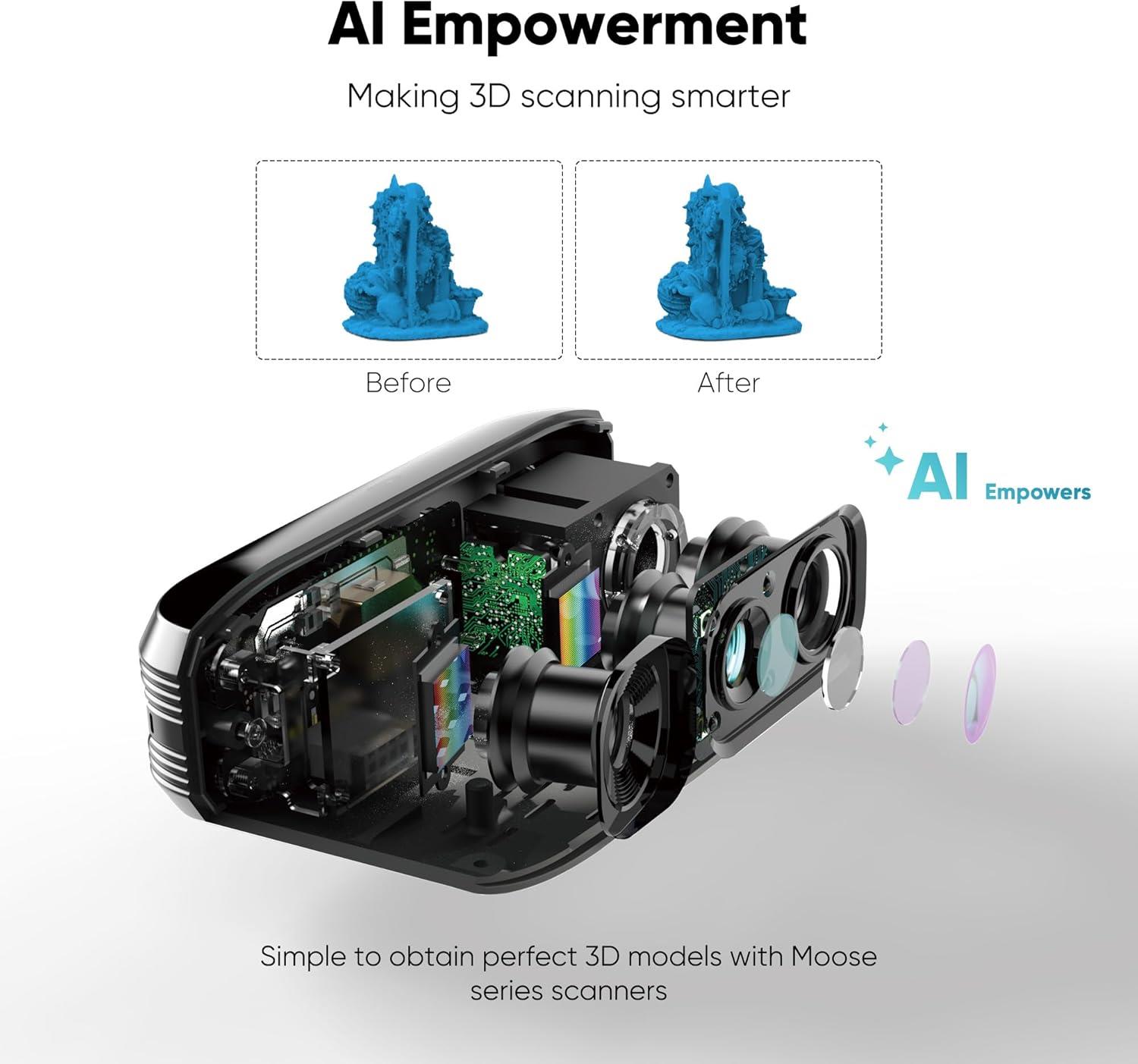 3DMakerPro Moose Lite 3D Tarayıcı (Standart)