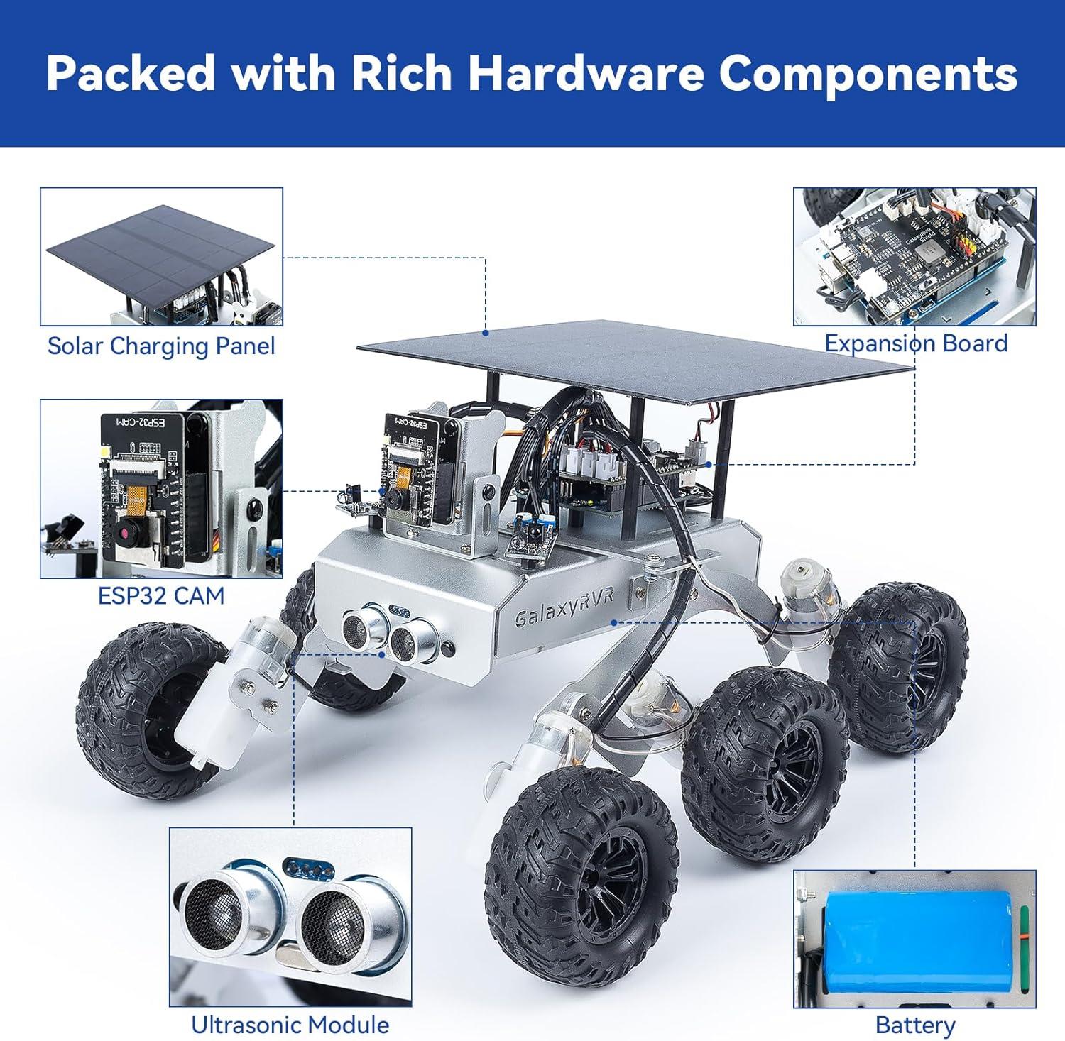 SunFounder GalaxyRVR Mars Rover Robot Kiti