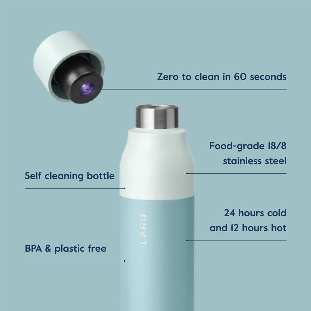 LARQ Bottle PureVis UV Su Arıtıcı Kendini Temizleyen Yalıtımlı Paslanmaz Çelik Su Şişesi
