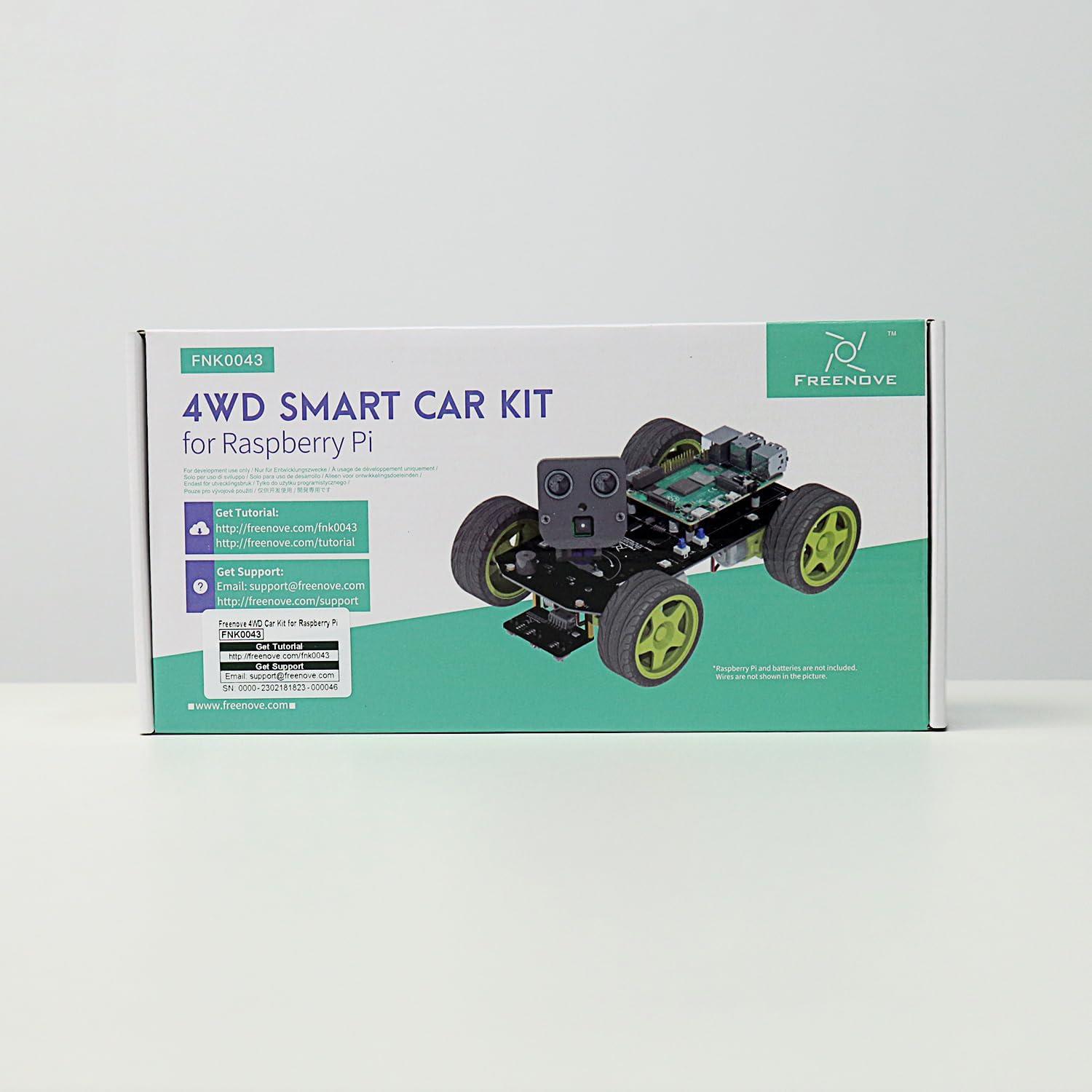 Freenove 4WD Smart Car Kit Raspberry Pi 5 4B 3B+ Zero 2W
