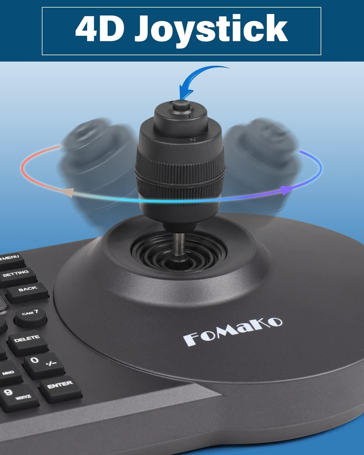 FoMaKo 20x Optik Zoom HDMI 3G-SDI IP PoE NDI PTZ Kameralar Ve Kontrol Klavyesi KN20Ax2 + KC608 (BN202)