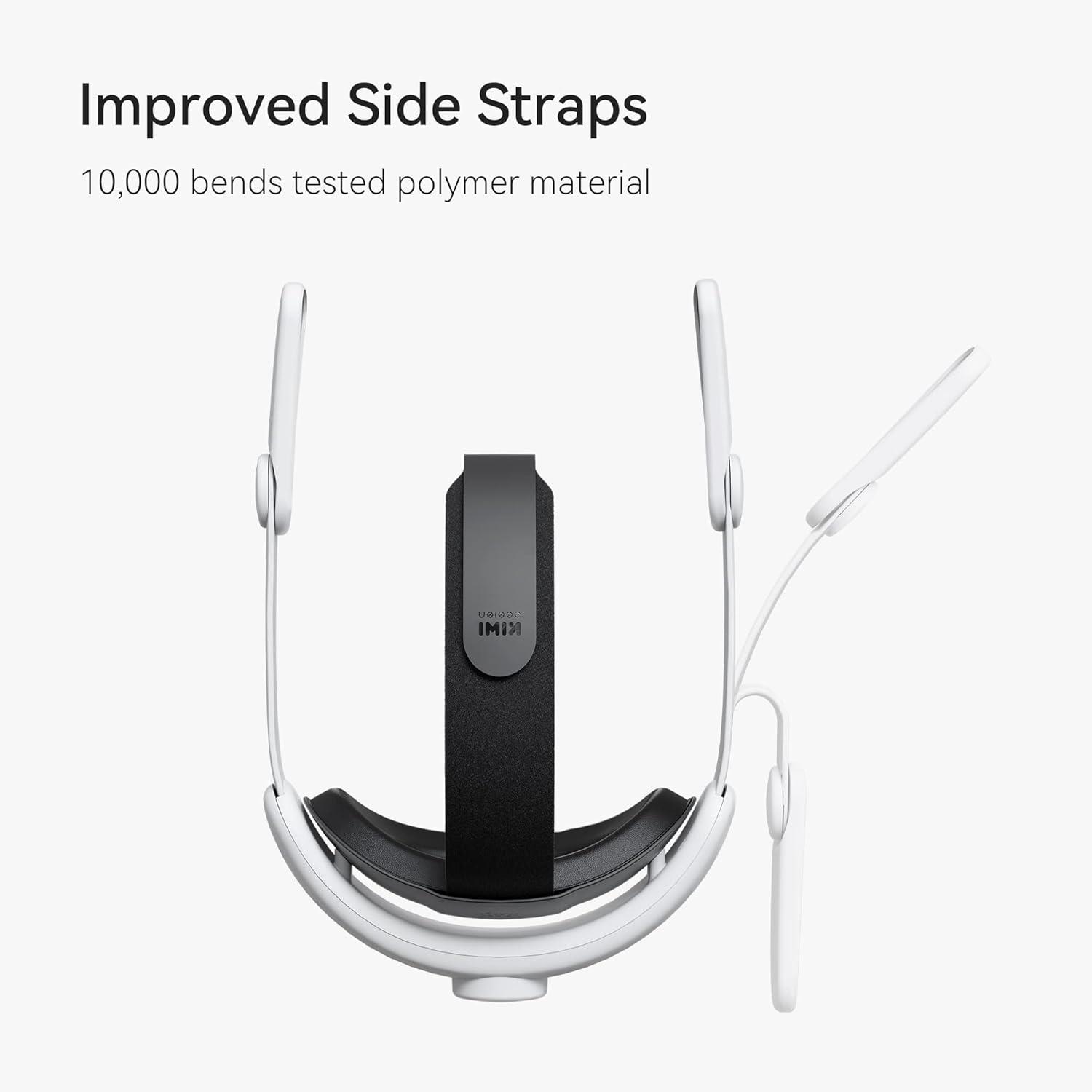 KIWI Design Konforlu Yükseltilmiş Baş Kayışı Quest 2 Uyumlu, Gelişmiş Destek için Elite Kayış Yedeği