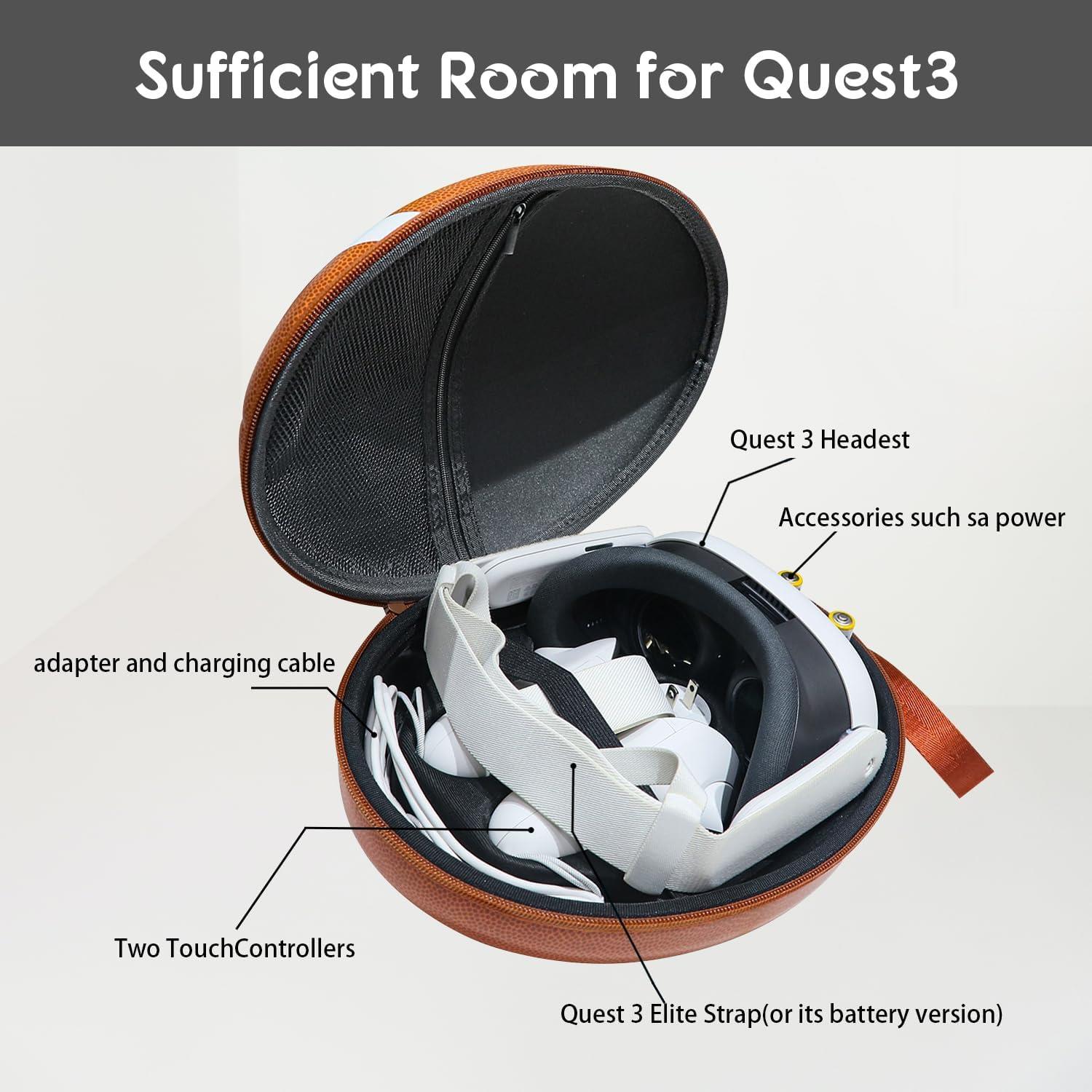 Meta Quest 3 Aksesuarlarıyla Uyumlu Sert Taşıma Çantası
